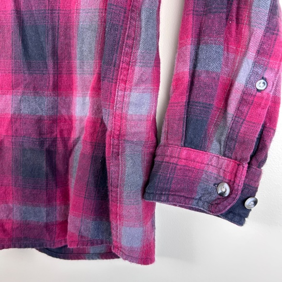 Vintage Men’s Flannel button down shirt size L - Picture 5 of 7